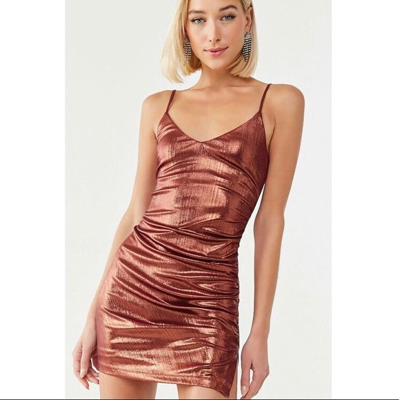 Copper Body-con Dress - Picture 1 of 4